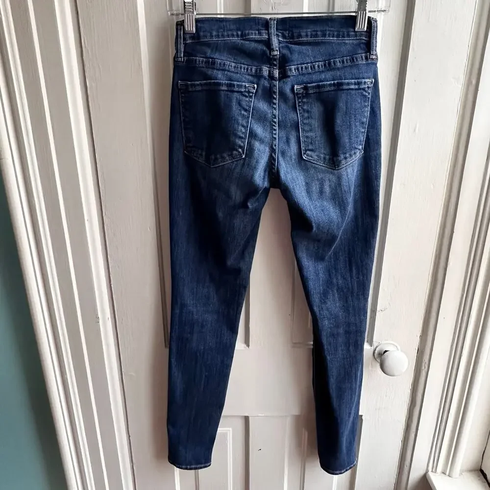 FRAME Le Skinny de Jeanne Jeans Women’s Size 26 Dark Wash Stretch Skinny Denim